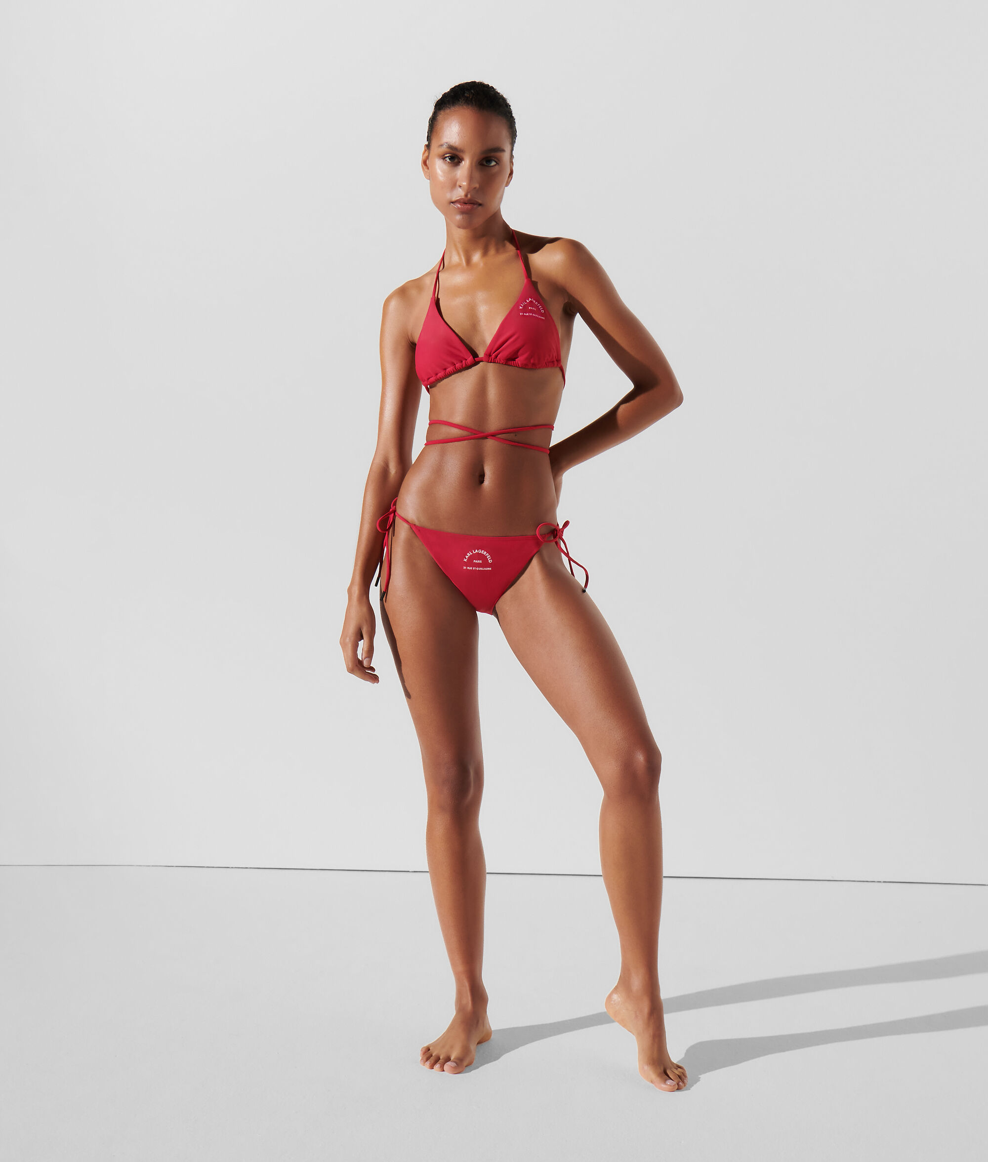 (image for) Distinctive RUE ST-GUILLAUME WRAP-AROUND TRIANGLE BIKINI TOP